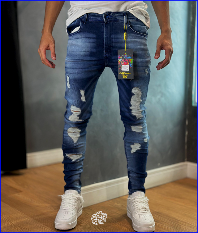 Calça Jeans Jogador City Denim (Original)