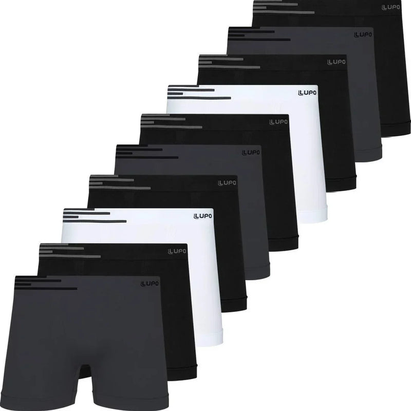 Kit 10 Cuecas Boxer Lupo Original Box