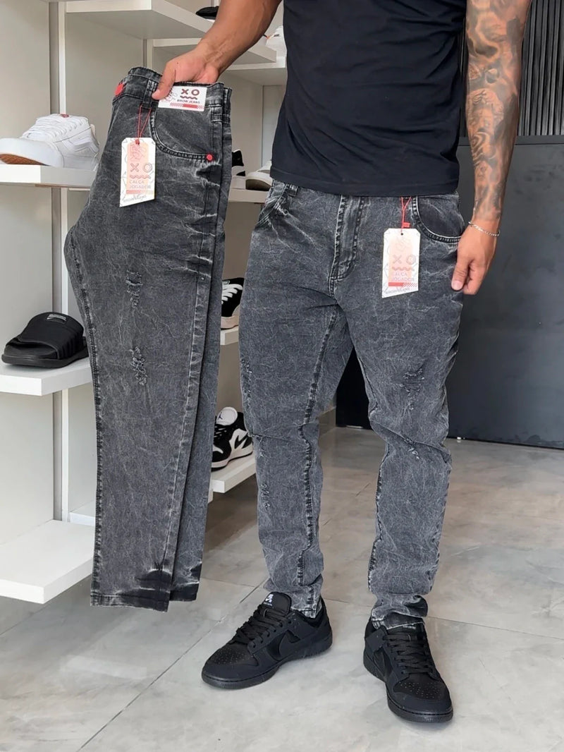 Calça Jogador Preta Brow Jeans