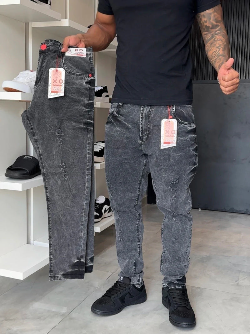 Calça Jogador Preta Brow Jeans