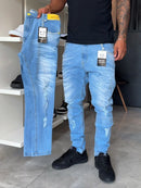 Calça Jogador Azul Brow Jeans