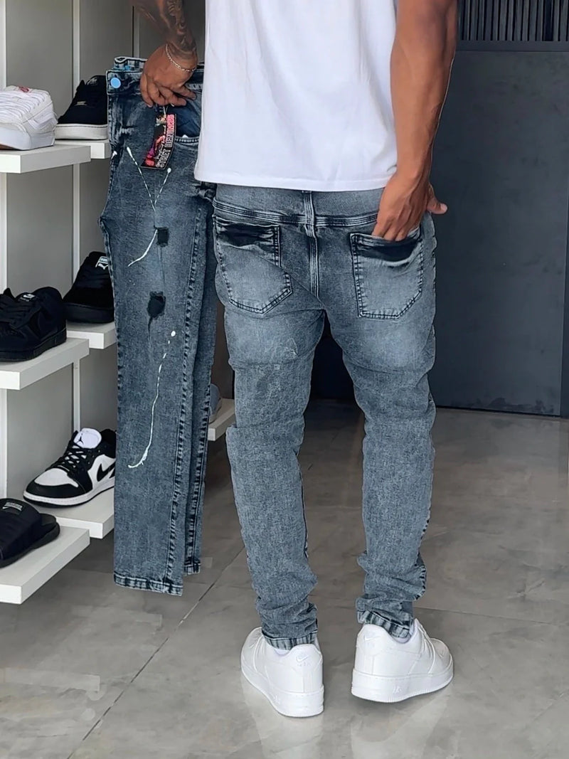 Calça Jogador Cinza Street Denim